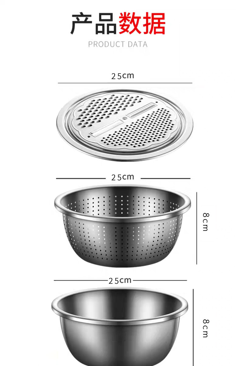 Vegetable grater, magic tool, vegetable slicer, multi-functional grater, grater, stainless steel potato chips, food-grade radish pic 18