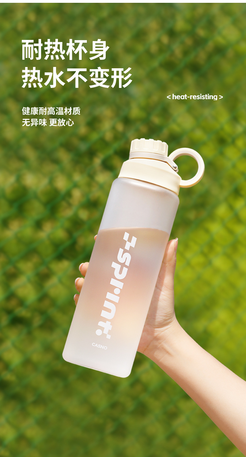 This is a large-capacity water cup for men, which is shockproof and heat-resistant in summer. It is also a portable plastic sports cup with a tea stringer for women, new model 2025 pic 3