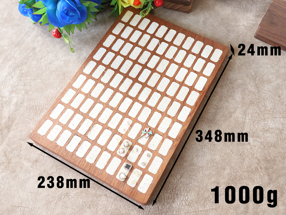 二十位戒指首饰展示托盘实木多卡位钻戒收纳无盖饰品包装礼盒多色详情6