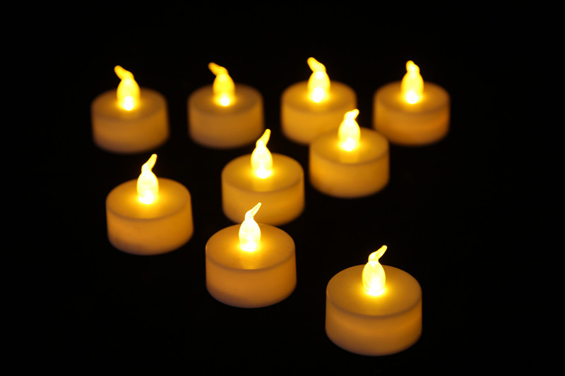 Cross-border craft small tea wax led candle electronic candle lamp CR2032 Birthday party scene decoration props pic 5