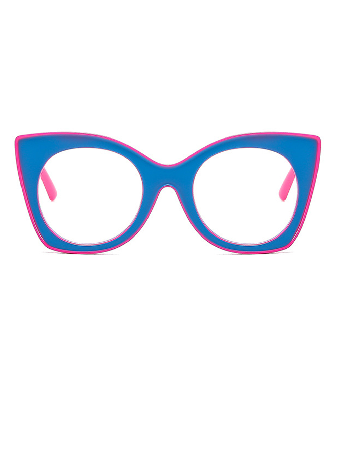 Fashionable and personalized color-blocking sun protection sunglasses, cross-border European and American trend anti-blue light flat sunglasses frame pic 22