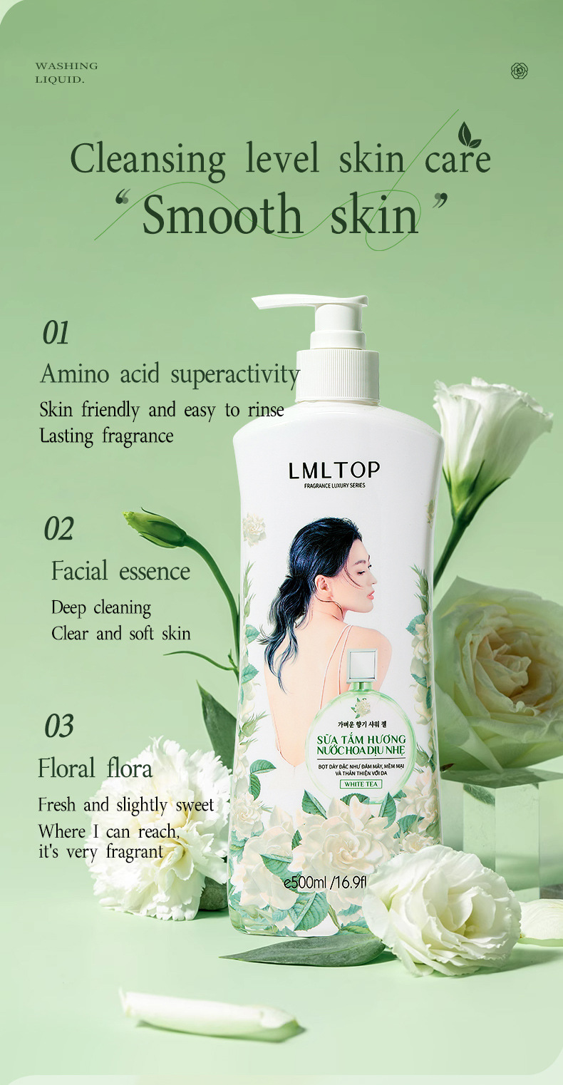 LMLTOP 轻盈香氛沐浴露500ml 持久留香沐浴液 跨境专供VN LML2092详情4