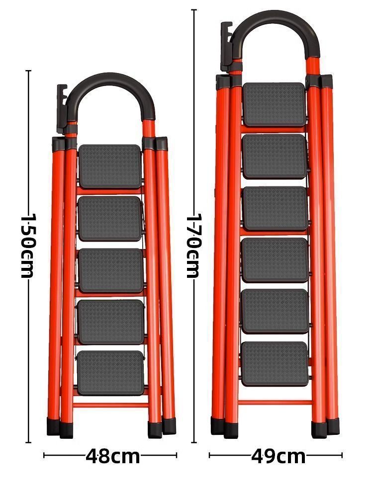 乔迁梯子家用折叠梯加厚碳钢人字梯移动梯伸缩楼梯多功能室赵之李详情5