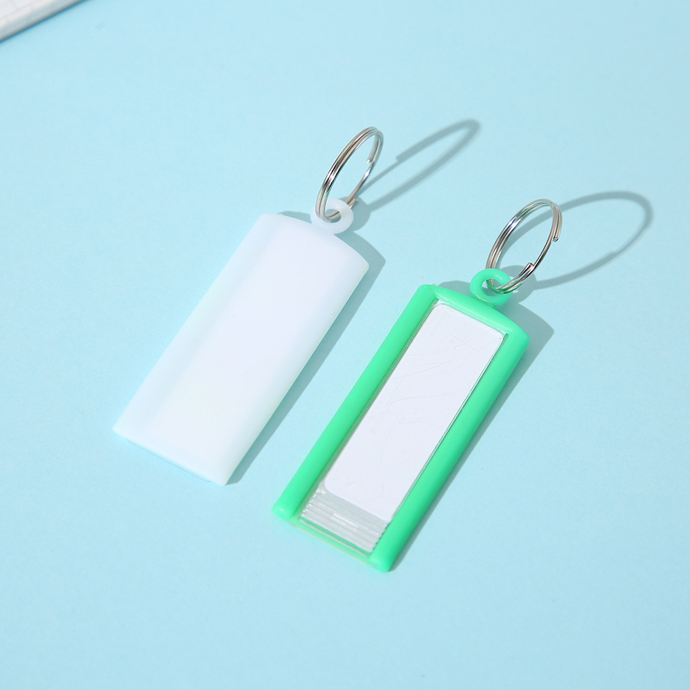PE彩色长条钥匙扣酒店房间钥匙标签牌物品分类牌批发详情5