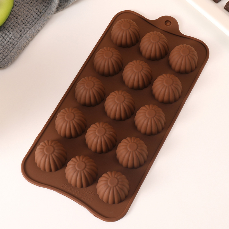 Semi-circular mold, handcrafted chocolate, spherical mousse, small cake baking tray, candy ice cube pudding, flower-shaped baking silicone pic 1