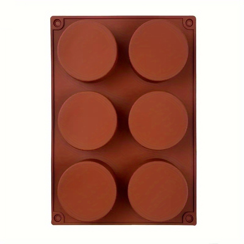 6连小圆柱硅胶蛋糕模 冷制皂模巧克力模 家用手工皂工具 松饼模具详情9