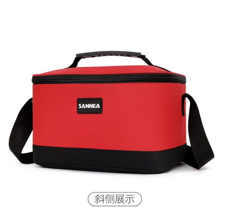 Wholesale aluminum foil lunch bags, waterproof ice packs, hand-held lunch box bags, thickened striped bento bags, insulated bags, cross-border pic 37