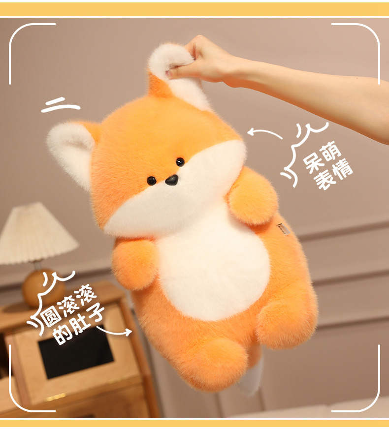 Lazy Animal series dolls, little fox plush toys, sleeping table companions, plush figurines, birthday gifts for children pic 7