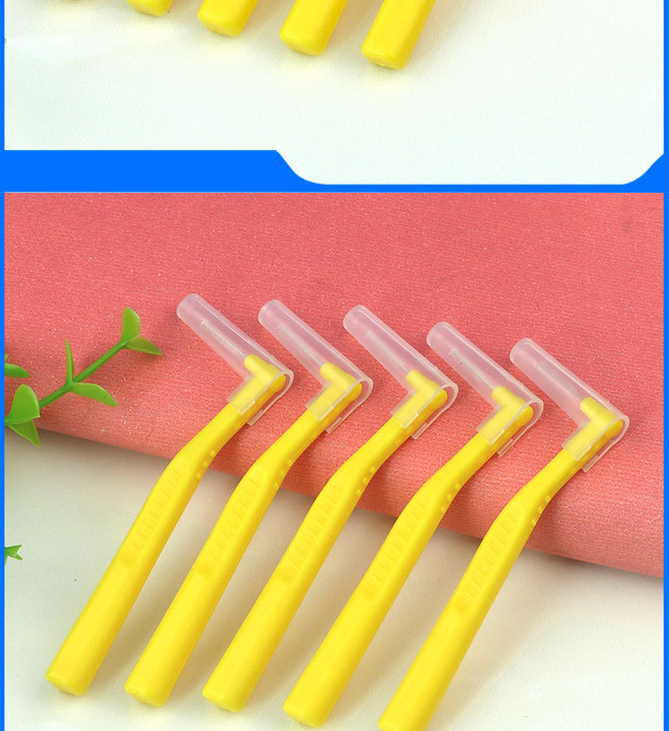 Wholesale factory stock of interdental brushes, L-shaped interdental brushes, 7-shaped interdental brushes, wire bristles, 10-piece toothpick brushes pic 10