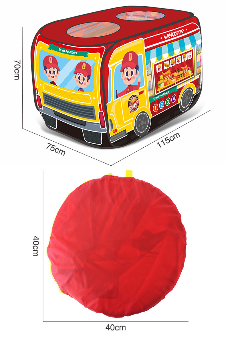 汉堡帐篷过家家厨房仿真汉堡角色扮演帐篷玩具屋野餐房子宝宝玩具详情11