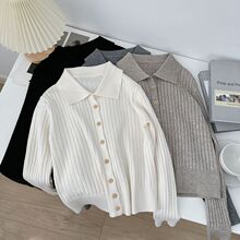 The new autumn and Spring 2024 shirt for women is a casual and versatile long-sleeved brushed shirt with a unique design and a niche outerwear for women pic 3