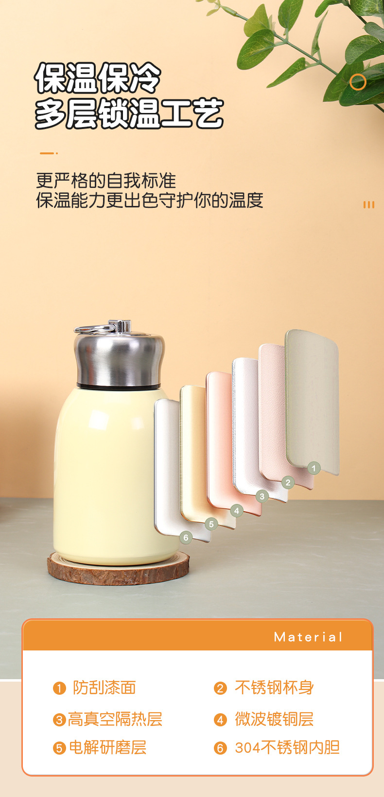 跨境304不锈钢迷你小胖丁保温杯户外便携提环口袋杯随手杯可批发详情5