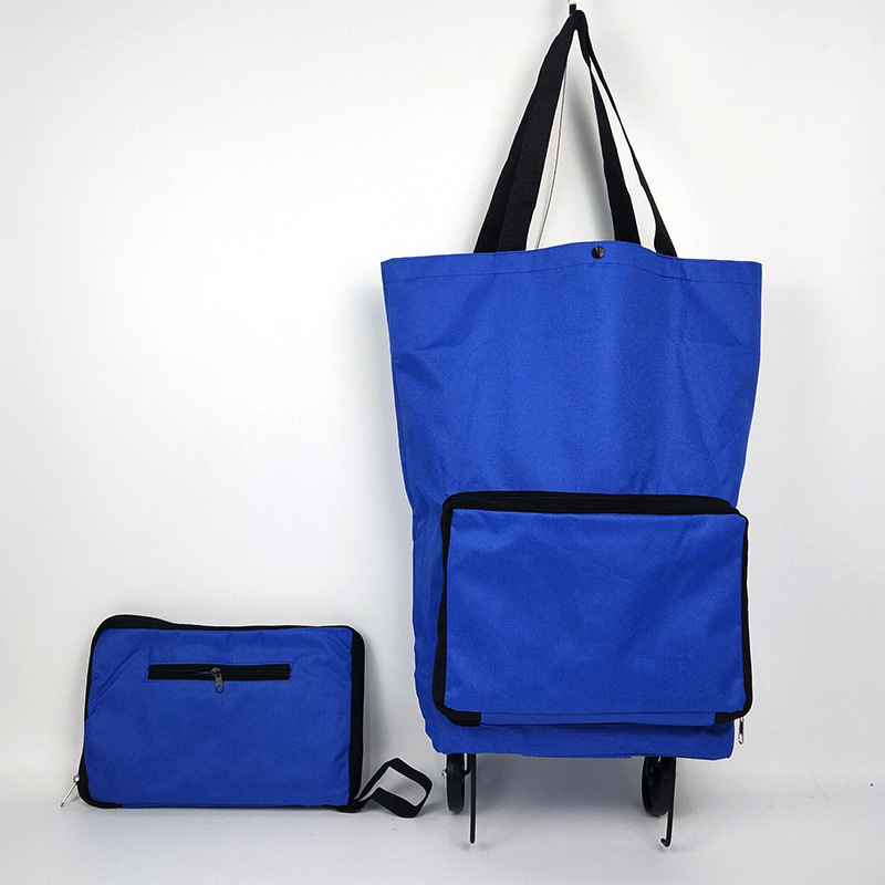 Wholesale towing bags, supermarket shopping carts, folding wheel bags, household hand-held portable towing carts, shopping bags pic 15