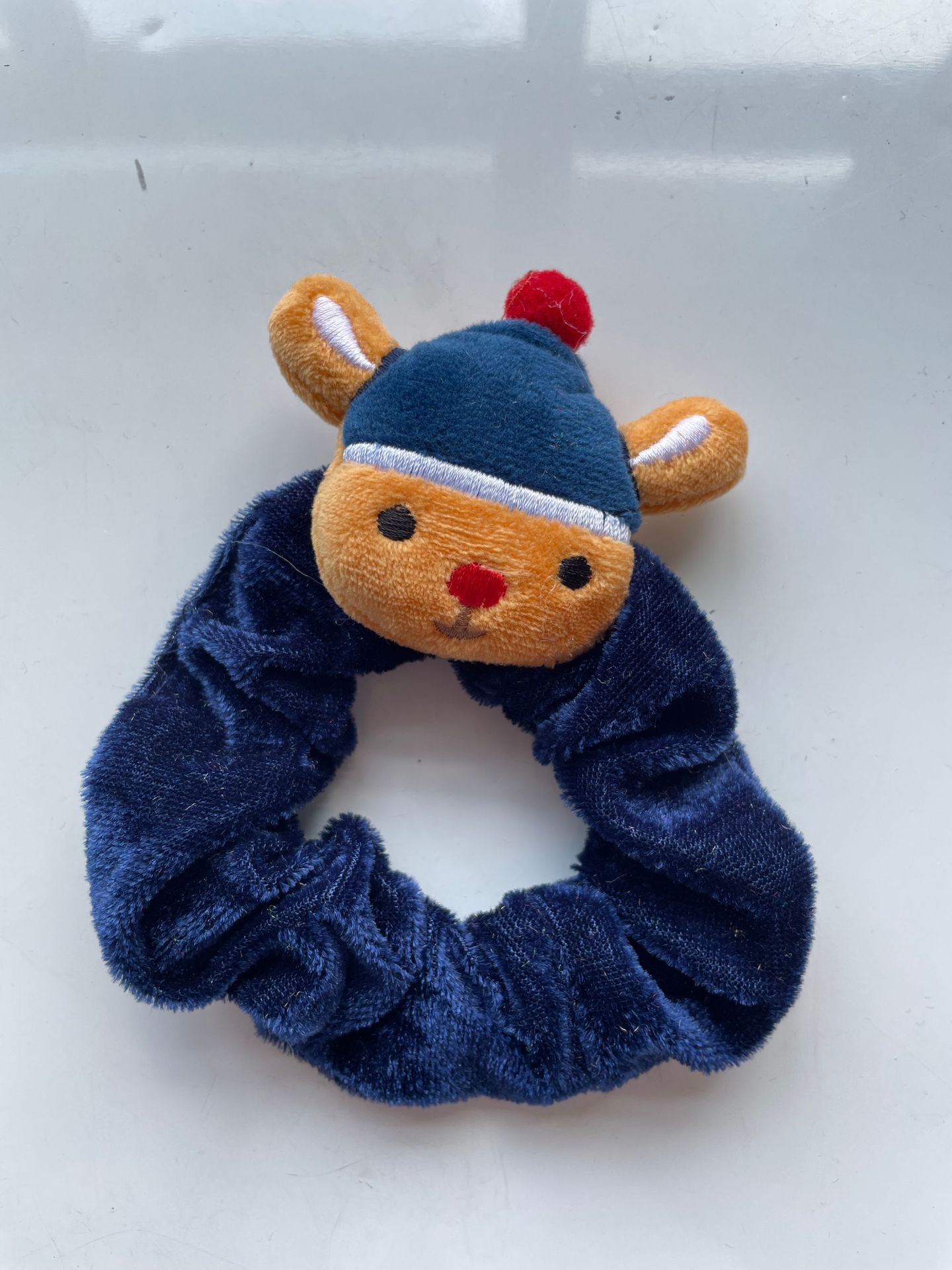 卡通圣诞毛绒发圈 麋鹿老人圣诞节发饰 可爱圣诞树跨境爆款大肠圈详情7