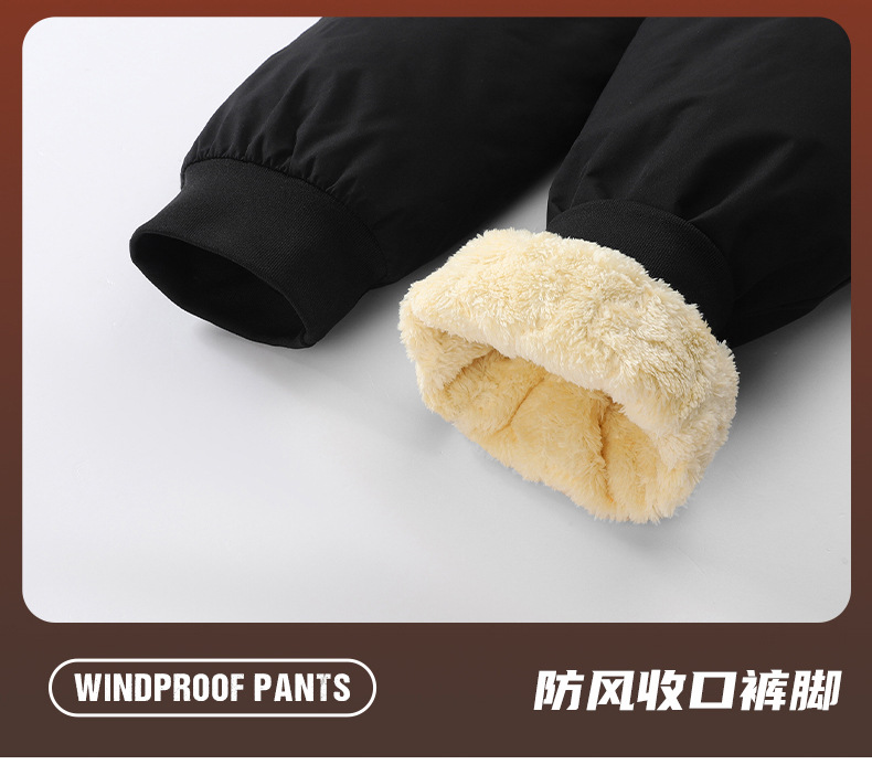 秋冬款加绒加厚羊羔绒加大加肥保暖御寒科技升温裤子休闲棉裤直筒详情26