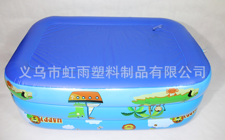 充气方形猴子三层水池游泳池儿童家用戏水池球池婴儿浴池鱼池详情16