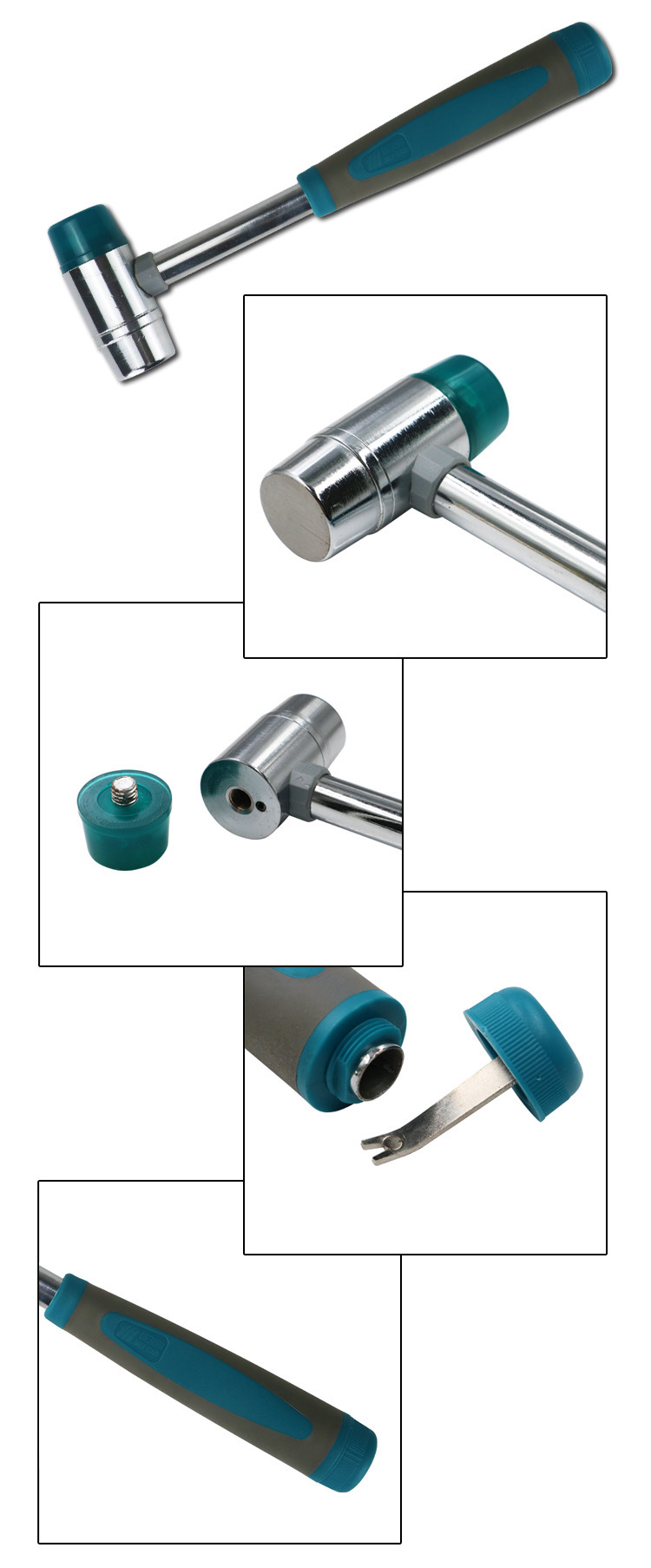 American high installation hammer, rubber hammer, small rubber hammer, rubber hammer, nylon hammer, plastic hammer, floor tiling hammer, steel hammer pic 2
