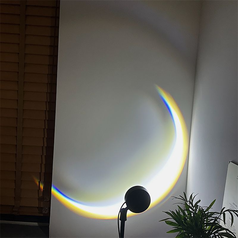 ins简约月亮投影灯卧室网红氛围灯彩虹小夜灯少女心台灯生日礼物详情11