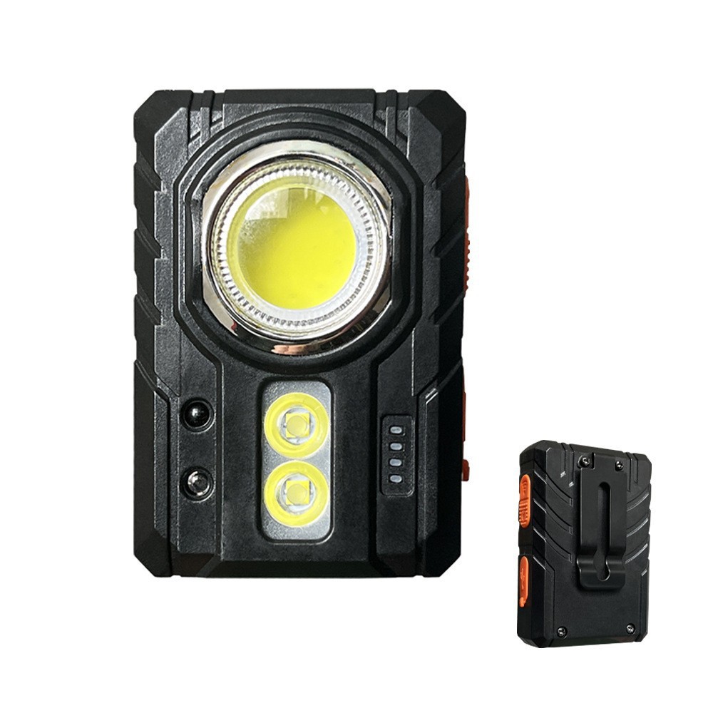 Smart sensing work flashlight: Portable magnetic sticker + clothes clip dual mode: 0-second automatic lighting, stop pic 5