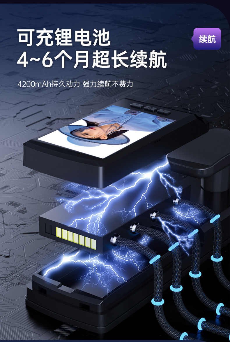 Fully automatic fingerprint lock, household anti-theft door, facial recognition smart door lock, visual cat eye, electronic password, facial recognition lock pic 26