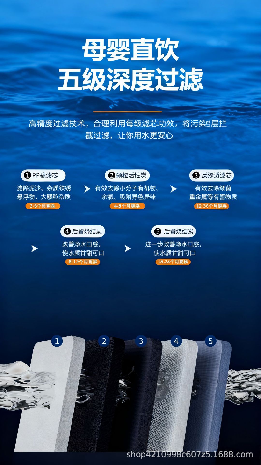 净水器家用ro反渗透大流量净水机直饮大通量厨下饮水源头工厂批发详情11