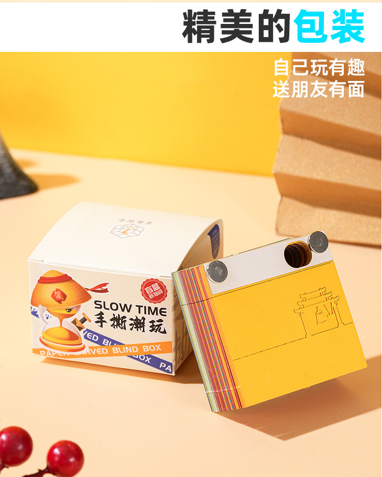 【 Paper-cut Trendy Trinkets 】 Creative 3d stereoscopic sticky notes, paper-cut sticky notes, festival gifts, desktop trinkets pic 6