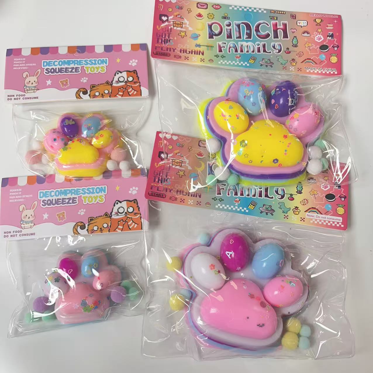 大小号云彩猫爪毛绒玩具超软胶神器捏捏批发益智休闲详情6