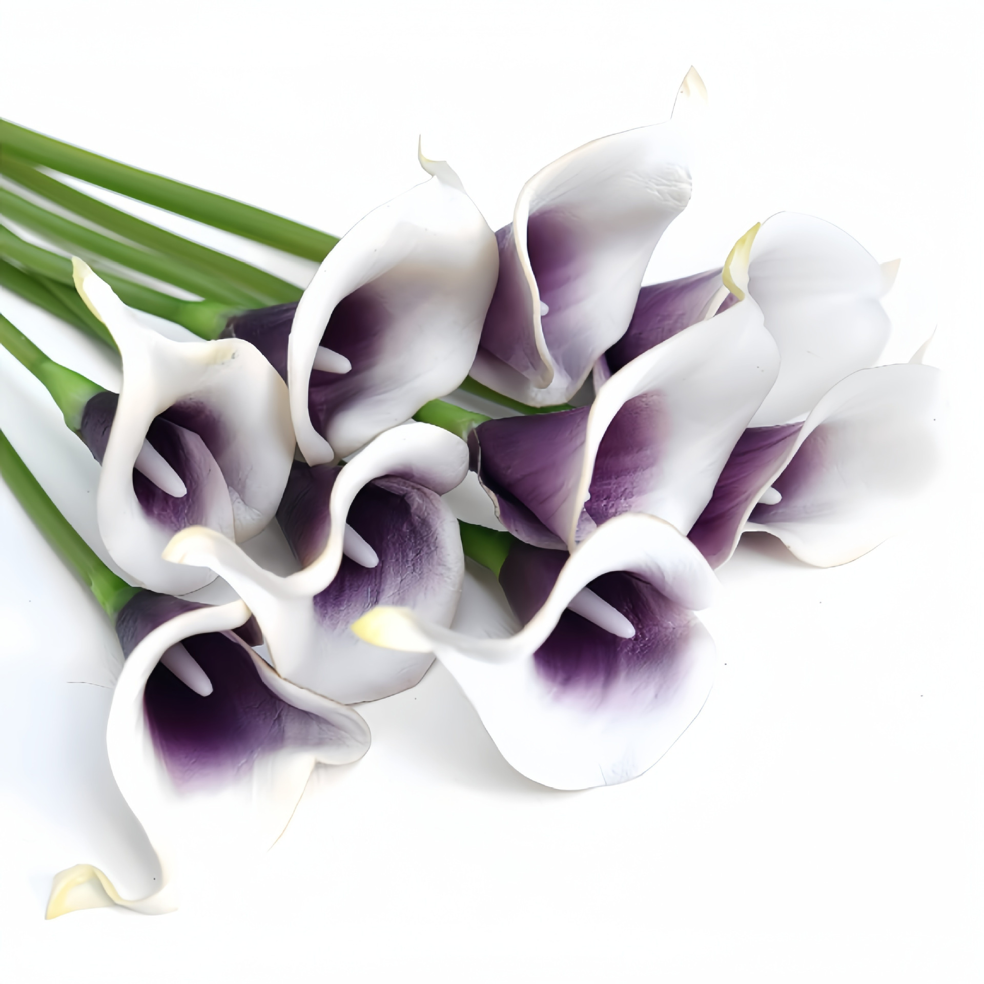 跨境爆款PU马蹄莲迷你马蹄莲高仿真逼真马蹄莲手感马蹄莲仿真花详情16