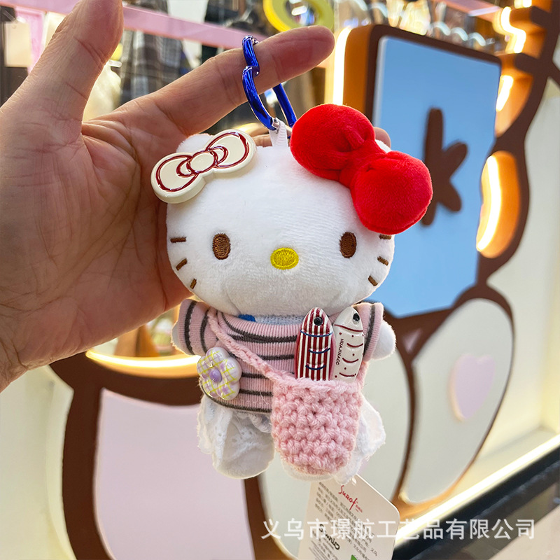 【 Authentic 】hellokitty plush bag Pendant for Girls, KT doll, Birthday gift, kt Cat pic 13