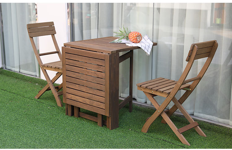 包邮实木可折叠桌靠背椅组合便携家用户外阳台简易小茶几方圆餐桌详情19