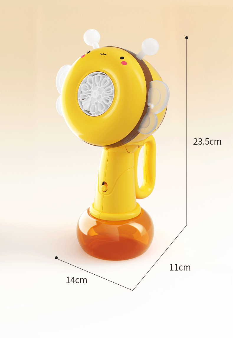 网红爆款全自动摇头灯光蜜蜂泡泡机户外儿童手持泡泡棒玩具批发详情13