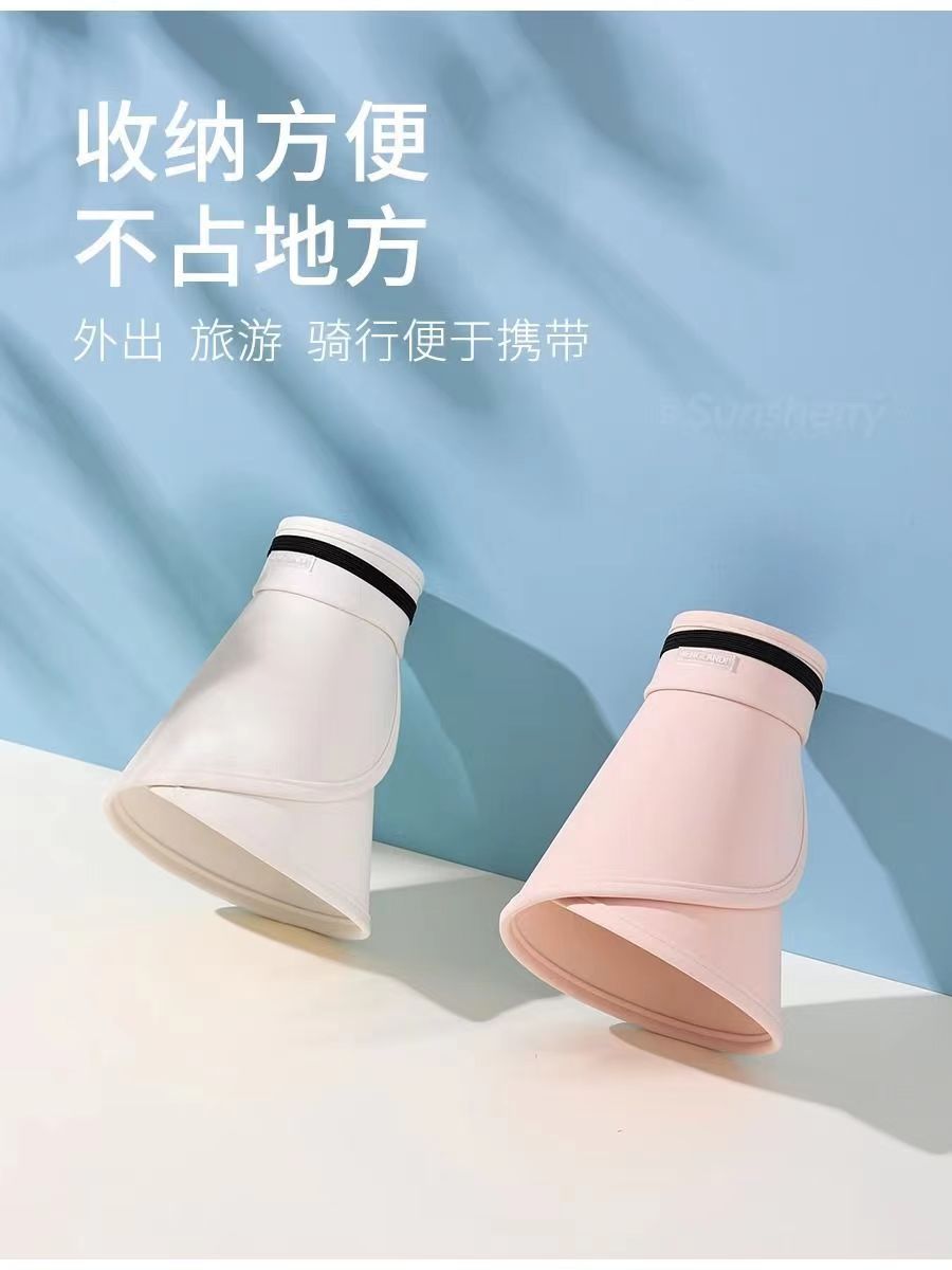 夏季新款防晒遮阳帽女士户外防紫外线UV空顶帽凉感强遮光详情4
