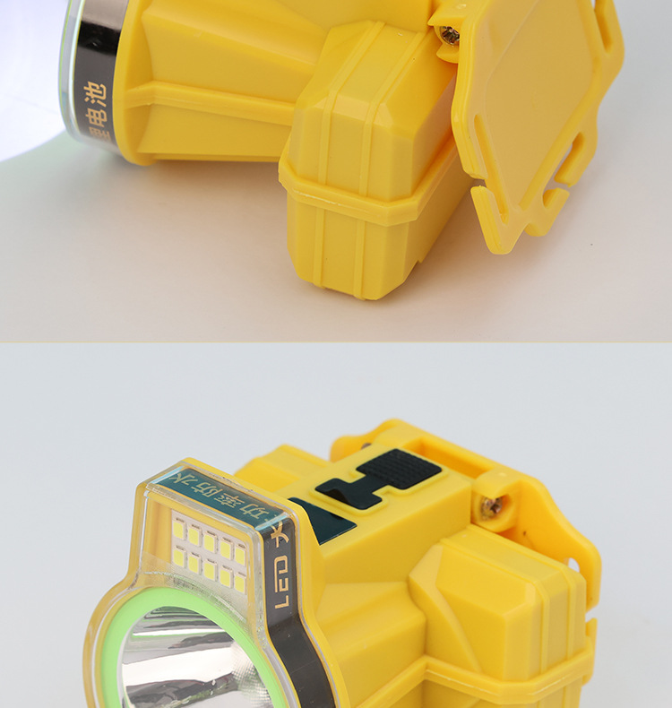 Smart display floodlight headlamp with 4000 lumens of strong light for outdoor camping lighting pic 5