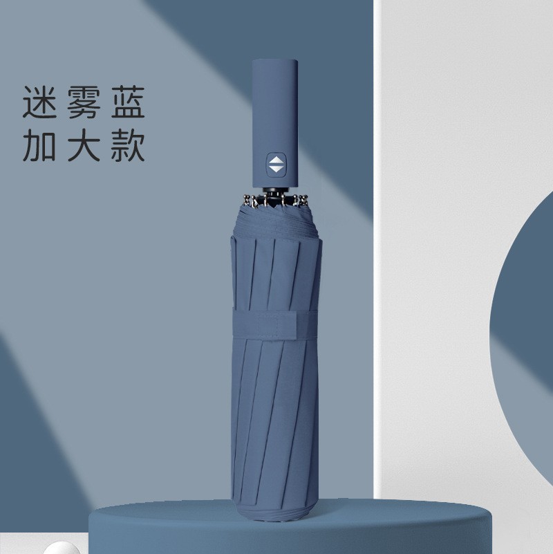 24骨全自动雨伞双人三折晴雨两用商务遮阳伞双龙骨可印制大量批发详情15