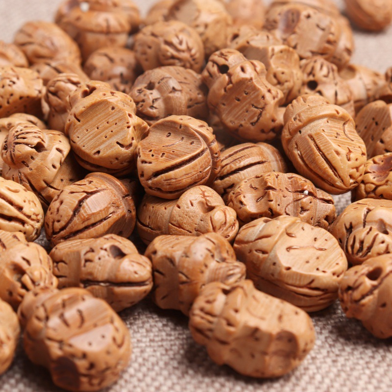 玲珑阁桃核 龙纹桃核 diy桃篮子 花边桃蓝摇篮桃篮儿童手链详情14