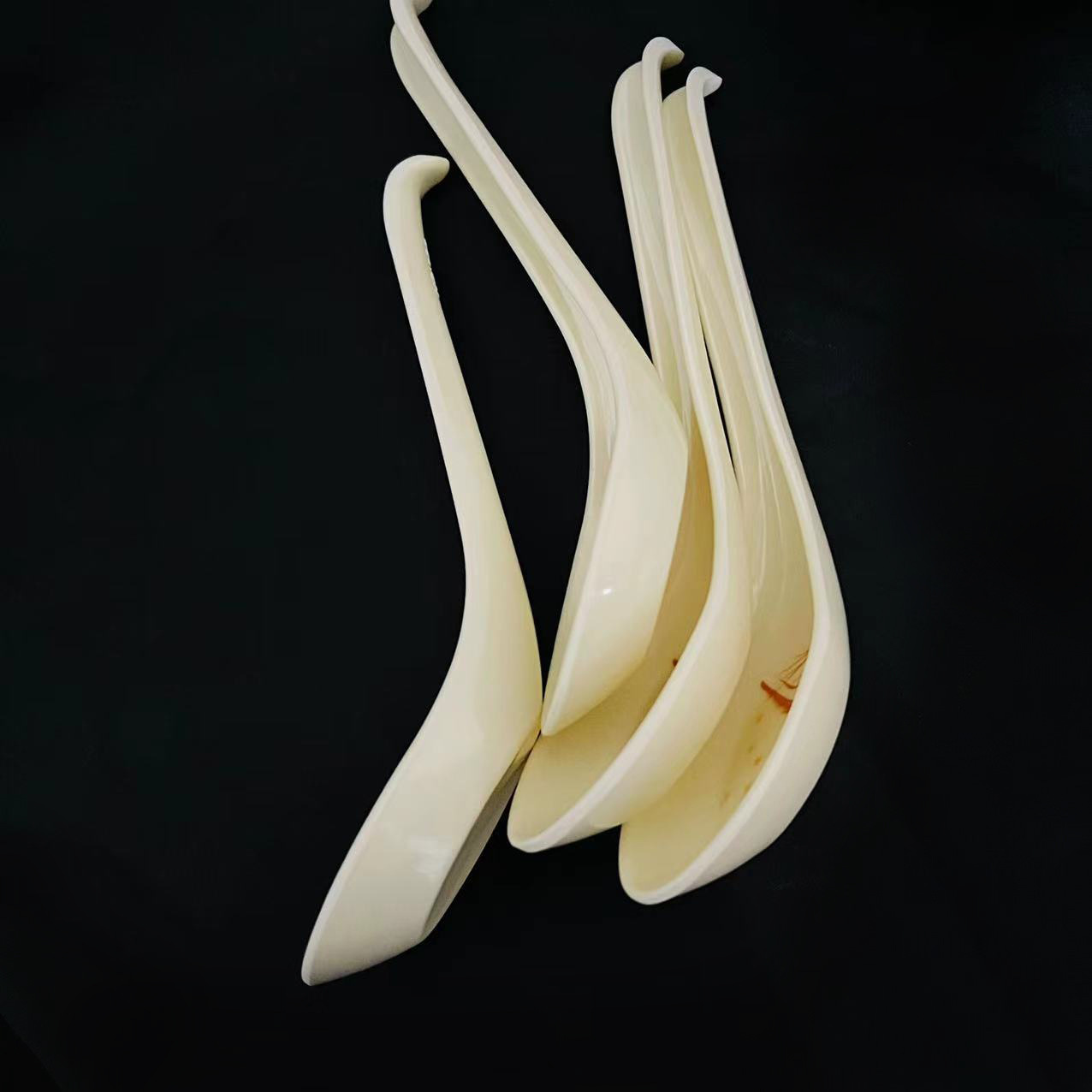 【 No. 3-10 】125 Autumn Grass Spoon 1400 per piece 125 Autumn Grass Spoon Melamine Spoon Long Handle Spoon with Hook Spoon Flat Bottom Spoon Spicy Hot Pot Spoon Soup Spoon Spoon One yuan supply pic 5