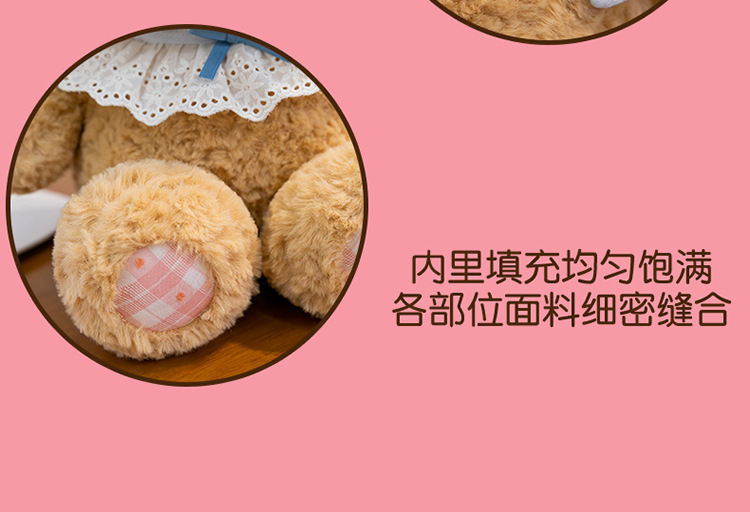 New cute and adorable rabbit doll, a trendy plush toy with a sweet and heartwarming birthday gift pic 4