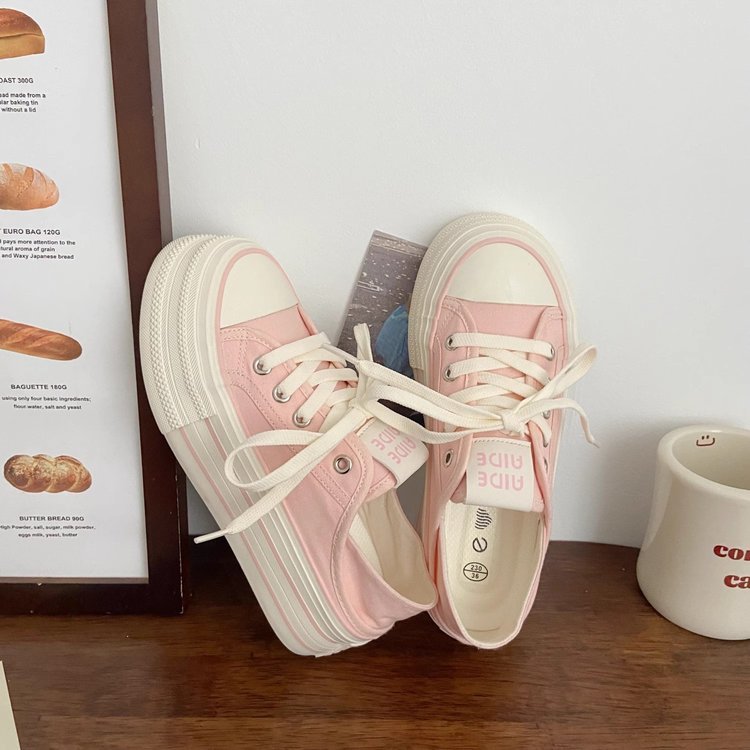 高颜两穿半拖帆布鞋女薄款夏季新款chic小众一脚蹬韩版厚底小白鞋详情9