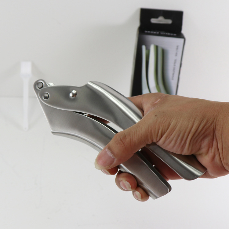 Amazon supplies 304 stainless steel garlic press, kitchen tools, garlic puree makers, durable manual garlic peelers and garlic paste makers pic 7