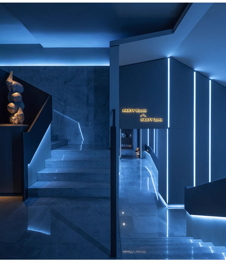 led low-voltage flowing light strips, flexible soft light strips, home decoration ceiling, cabinet, display cabinet, wine cabinet light strips, wardrobe line lights pic 19