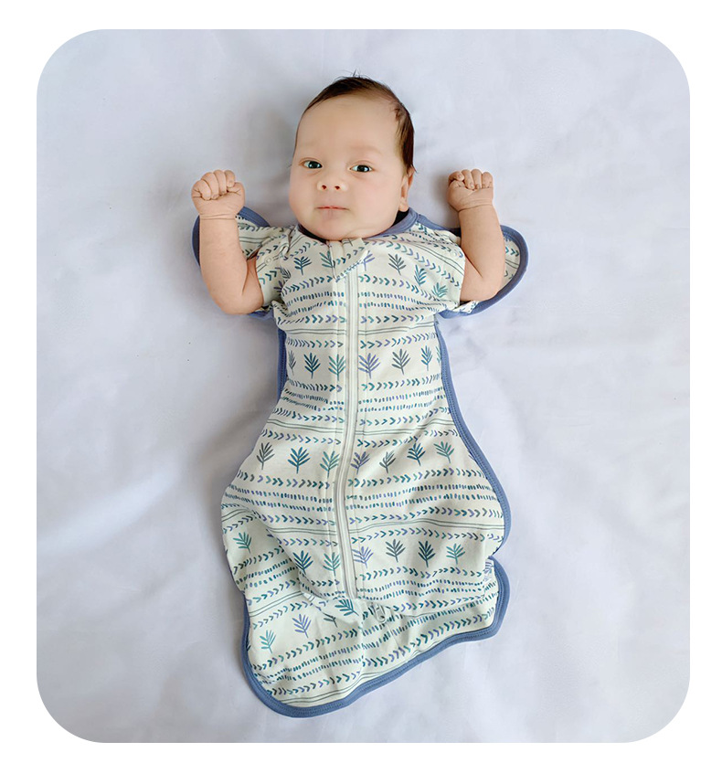 跨境夏季薄防惊跳包巾包巾包被新生儿用品a类待产包纯棉婴儿襁褓详情23