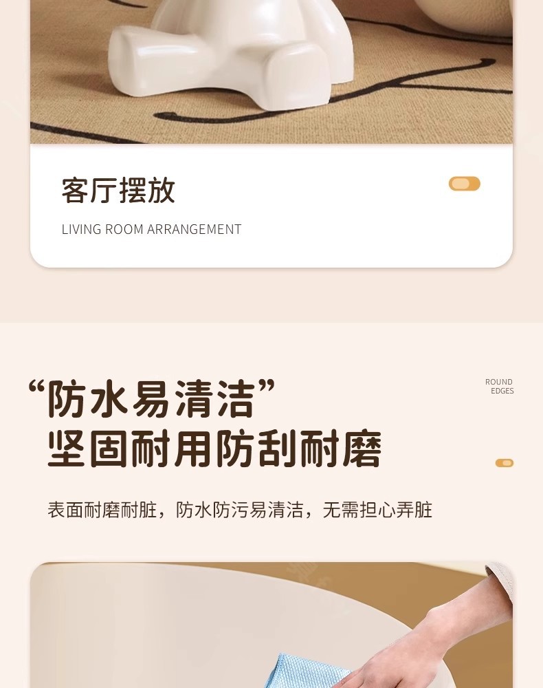 创意床头柜家用沙发边几置物架卧室阳台可移动收纳桌子茶几亚马逊详情17