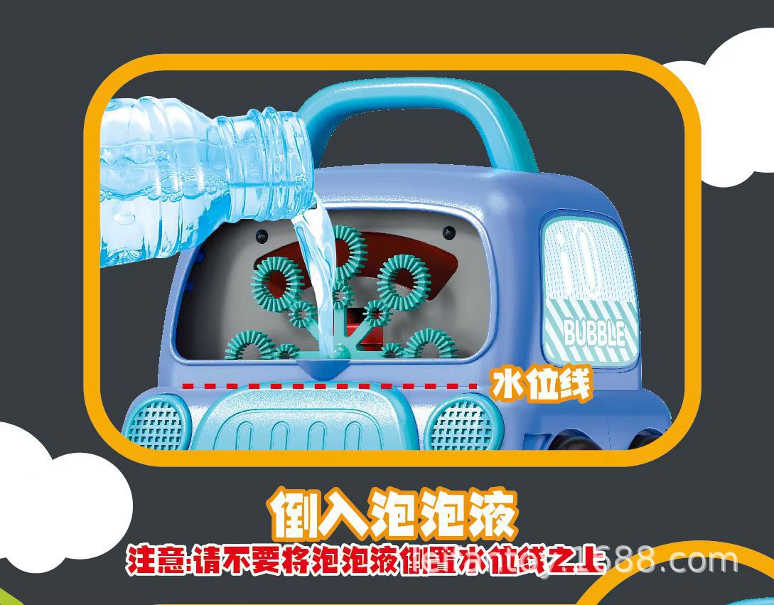 New portable automatic cactus bubble machine with music and lighting, summer outdoor beach and seaside bubble machine pic 8