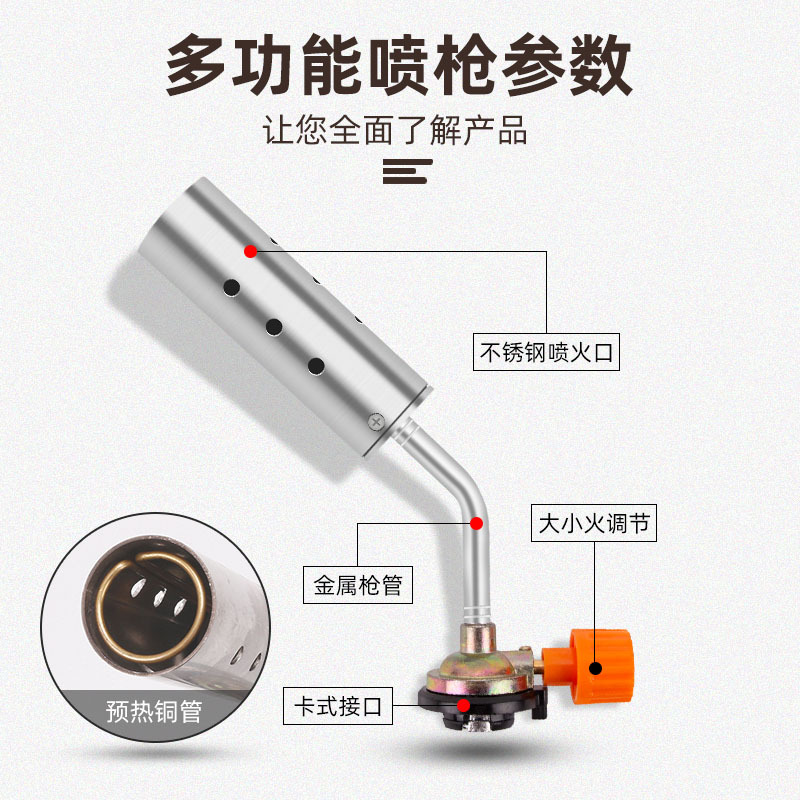 喷枪喷火烤枪家用喷火器烧猪毛烘焙卡式焊枪手持火焰喷详情3