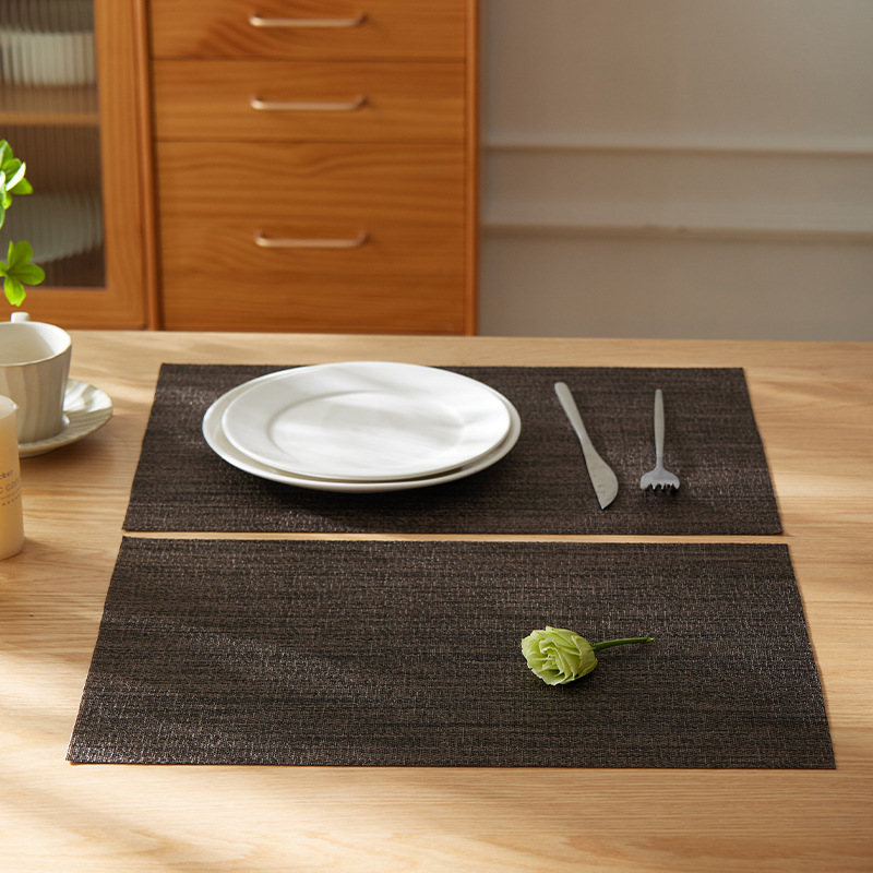 日式简约餐垫西餐垫家用酒店桌垫餐桌垫杯垫碗垫编织防烫隔热垫详情7