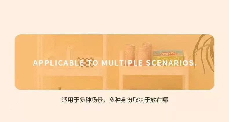 落地式可移动置物架 厨房客厅零食柜杂物收纳旋转多功能pp收纳架详情15