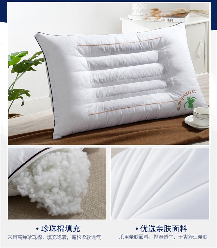 Wholesale supply of Cassia seed, lavender, buckwheat flower and grass neck protection pillow, single adult health pillow core manufacturer pic 8