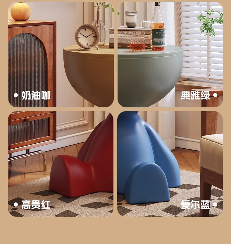 网红创意床头柜家用沙发置物架卧室阳台迷你小户型边几移动小茶几详情34