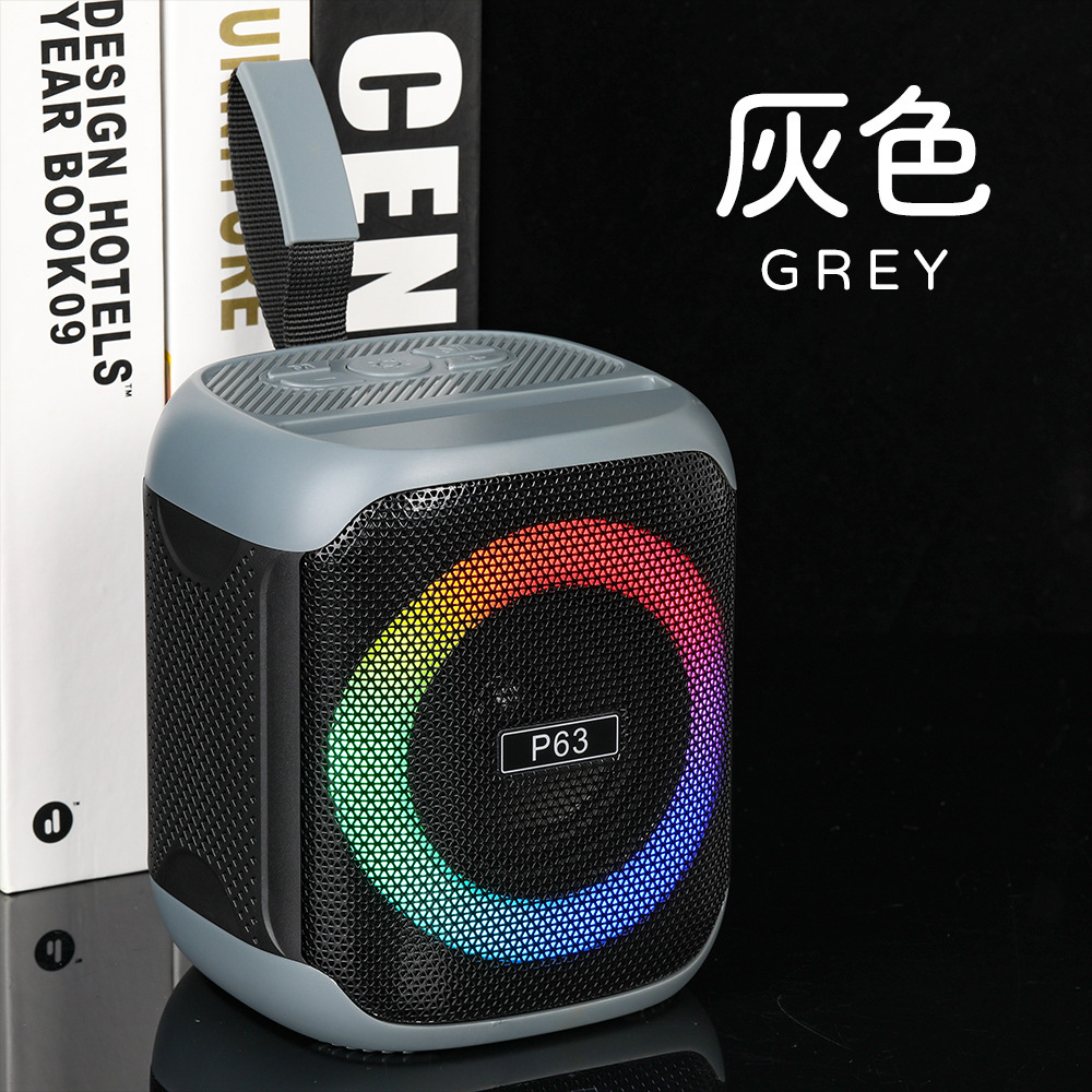 跨境新款高音质重低音炮蓝牙音响 派对必备创意RGB灯便携桌面音箱详情13