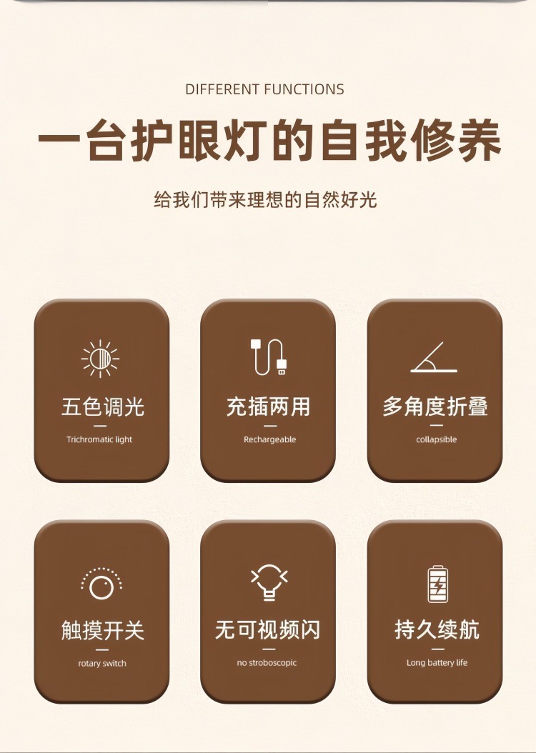 护眼台灯大容量超长续航充插电两用高中大学生防近视宿舍学习批发详情1